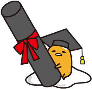 Ceremony Party - Grad Gudetama PNG image with transparent background