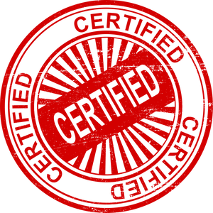 Certified Stamp Red Seal PNG Image