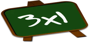 Chalkboard Multiplication Sign PNG Image