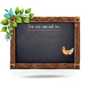 Chalkboard Sign Png Qxr PNG Image