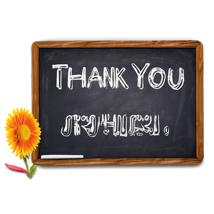 Chalkboard Thank You PNG 06112024 PNG image with transparent background