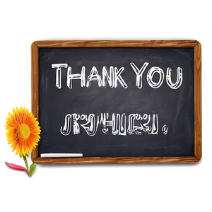 Chalkboard Thank You Png 06112024 PNG Image