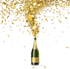 Champagne Celebration Explosion PNG Image