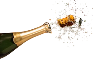 Champagne Celebration Pop PNG Image