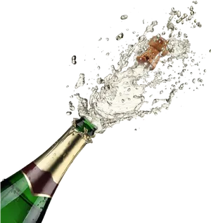 Champagne Celebration Splash PNG Image