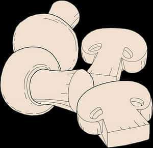 Champignon Mushroom Illustration PNG image with transparent background