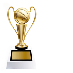 Championship Trophy On Pedestal Png 06282024 PNG Image