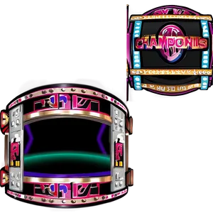 Championship Wrestling Ring Setting Png Msj91 PNG Image