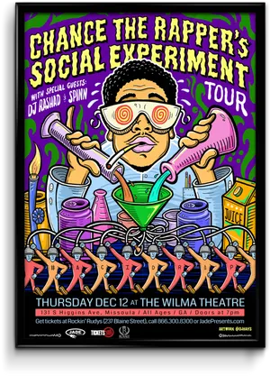 Chance The Rapper Social Experiment Tour Poster PNG Image