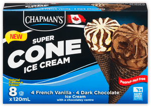 Chapman's Vanilla & Chocolate Ice Cream Cone - Chapman's Super Cone Ice Cream, HD Png Download PNG image with transparent background