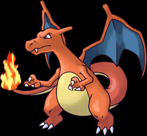 Charizard_ Fire_ Breathing_ Pokemon PNG image with transparent background