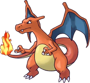 Charizard_ Fire_ Breathing_ Pokemon PNG Image