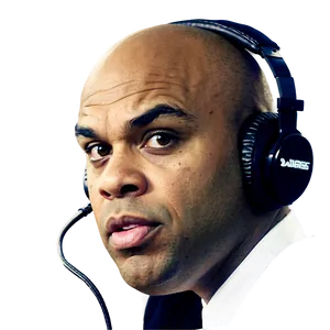 Charles Barkley Commentary Booth Png Ikk PNG Image