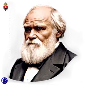 Charles Darwin Portrait Png Pdr PNG Image