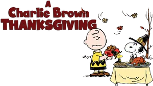 Charlie Brown Thanksgiving Celebration PNG Image