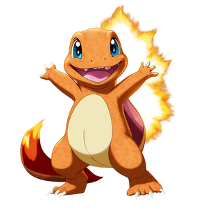 Charmander in Action Pose PNG 05212024 PNG image with transparent background
