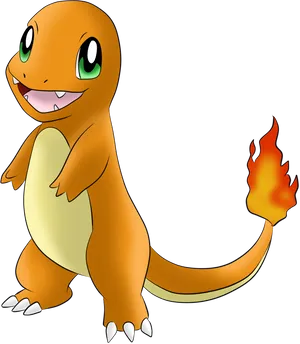 Charmander Pokemon Illustration PNG Image