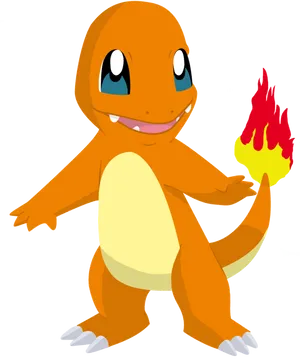 Charmander Pokemon Illustration PNG Image