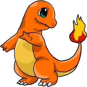Charmander Pokemon Illustration PNG Image