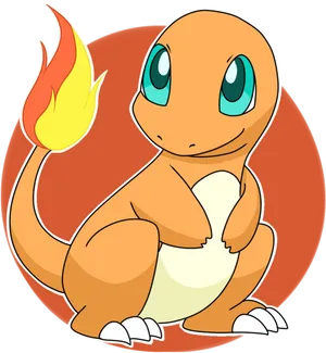 Charmander Pokemon Illustration PNG Image