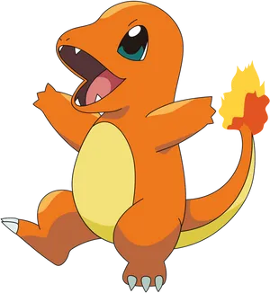 Charmander Pokemon Illustration.png PNG Image