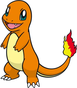 Charmander Pokemon Illustration.png PNG Image