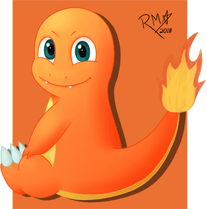 Charmander By Richy Miner - Cartoon, HD Png Download PNG image with transparent background
