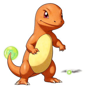 Charmander Pokémon Battle Stance PNG ysa PNG image with transparent background