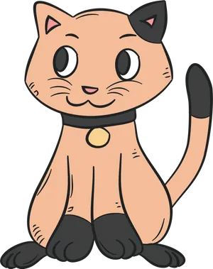 Charming Cartoon Cat.png PNG Image