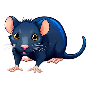 Charming Cartoon Rat Png Jqa61 PNG Image