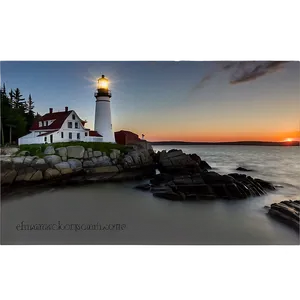 Charming Maine Lighthouse Png Lpd PNG Image