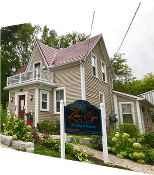 Charming Spa House Exterior PNG image with transparent background