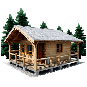 Charming Woodland Cabin PNG mye16 PNG