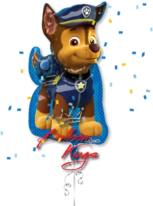 Chase Paw Patrol Balloon PNG Image