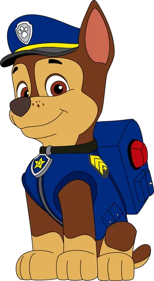 Chase Paw Patrol Police Pup PNG Image