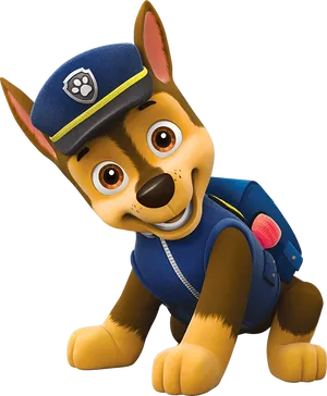 Chase Paw Patrol Police Pup PNG Image