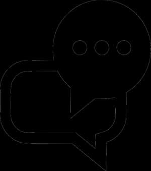Chat Bubble Icon Outline PNG image with transparent background