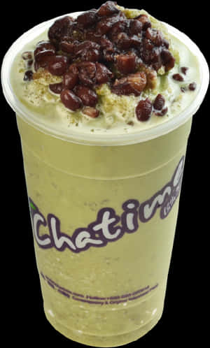 Matcha Red Bean Smoothie Chatime, HD Png Download PNG image with transparent background