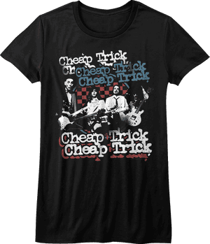 Cheap Trick Band Graphic T Shirt PNG image with transparent background