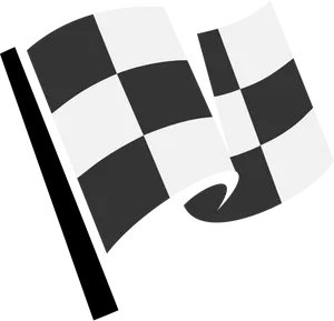 Checkered Flag Graphic PNG Image