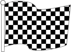 Chequered-flag - Rainbow Checkered PNG image with transparent background
