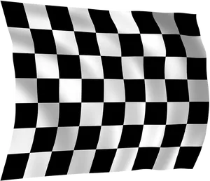 Checkered Flag Waving PNG Image