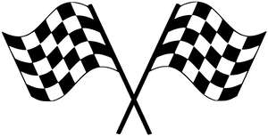 Finish Line Clipart Checkerboard - Checkered Flag PNG image with transparent background