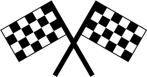 Checkered Flag Banner Png Download - Checkered Flags And Trophy PNG image with transparent background