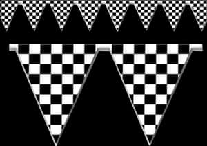 Pennant Stringers Checkered Flag - Racing Flag Triangle, HD Png Download PNG image with transparent background