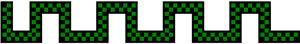Snake, Green, Shape, Com, Checkered, Divider, Shapes - Green And Black Checkers PNG image with transparent background