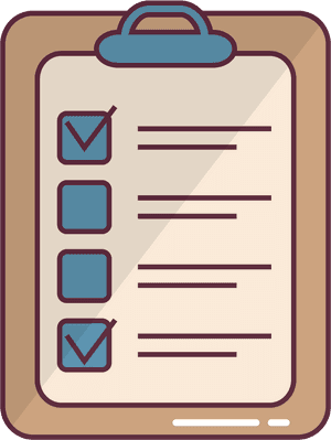 Checklist Clipart Graphic PNG image with transparent background
