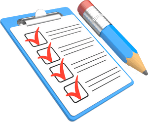 Checklist Completed Tasks Illustration PNG with transparent background