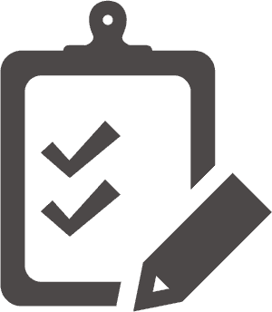 Checklist Icon Blue Background PNG with transparent background