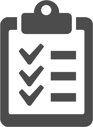 Checklist Icon Blue Background PNG image with transparent background